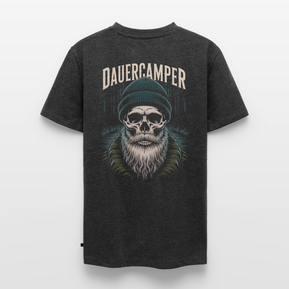 Dauercamper - Herren Camping T-Shirt - Anthrazit meliert