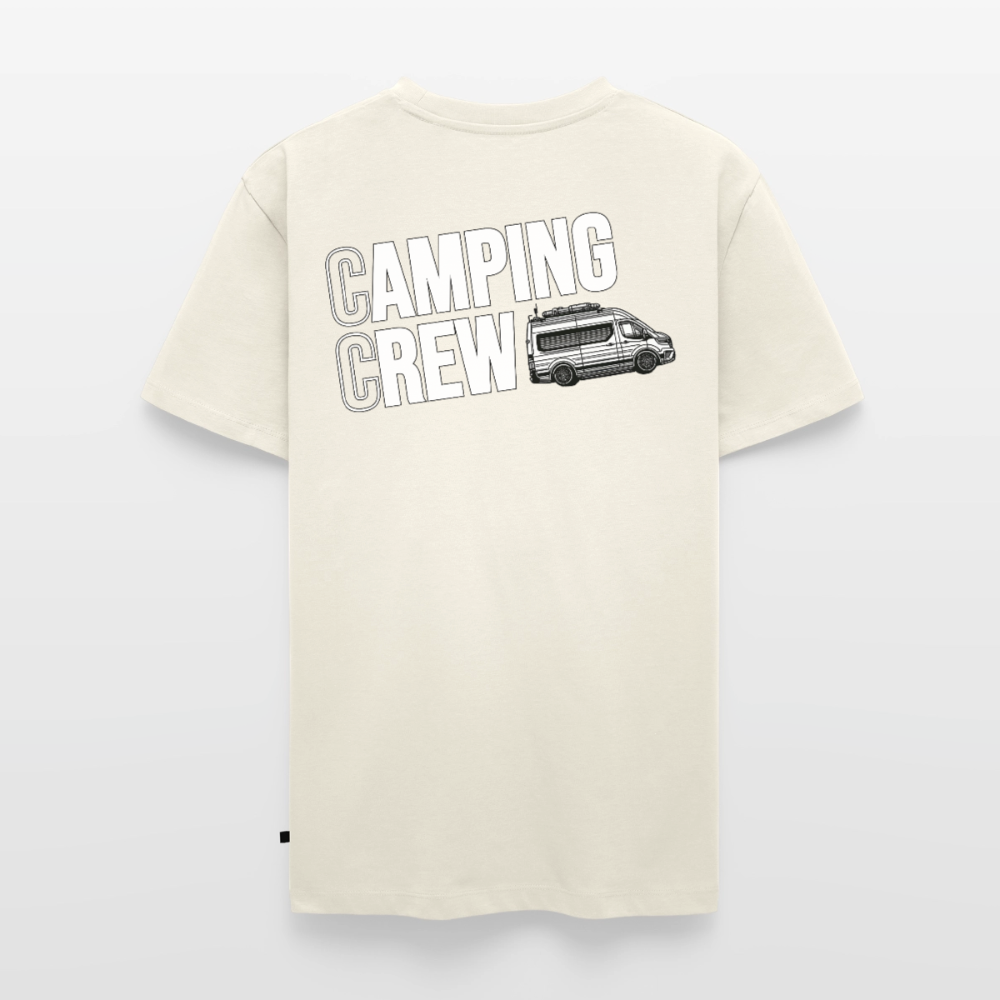 Vanlife Camping Crew - Herren Camping T-Shirt - Rückendruck - Naturweiß