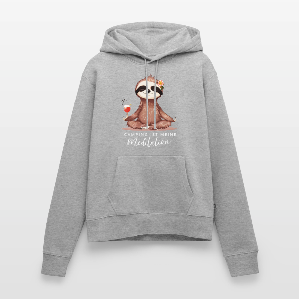 SPOD - Meditation - Damen Camping Hoodie - Grau meliert