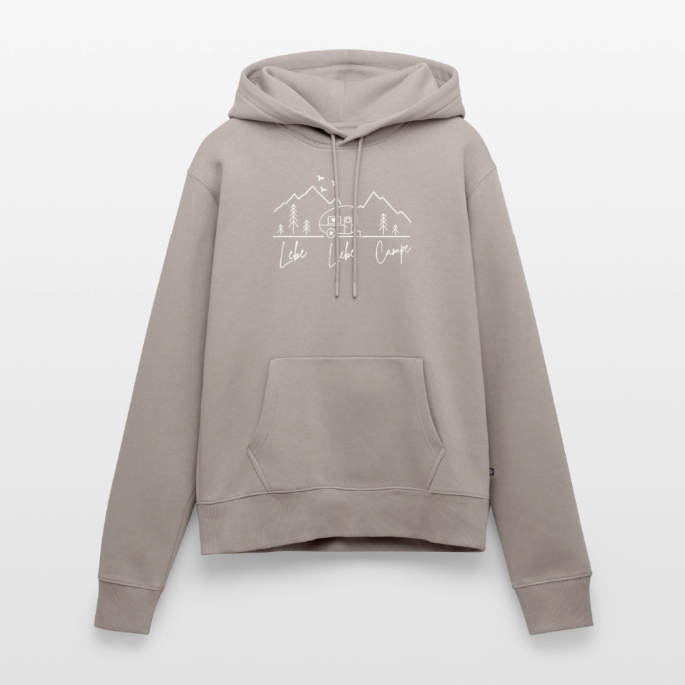 Lebe Liebe Campe - Damen Camping Hoodie - Taupe