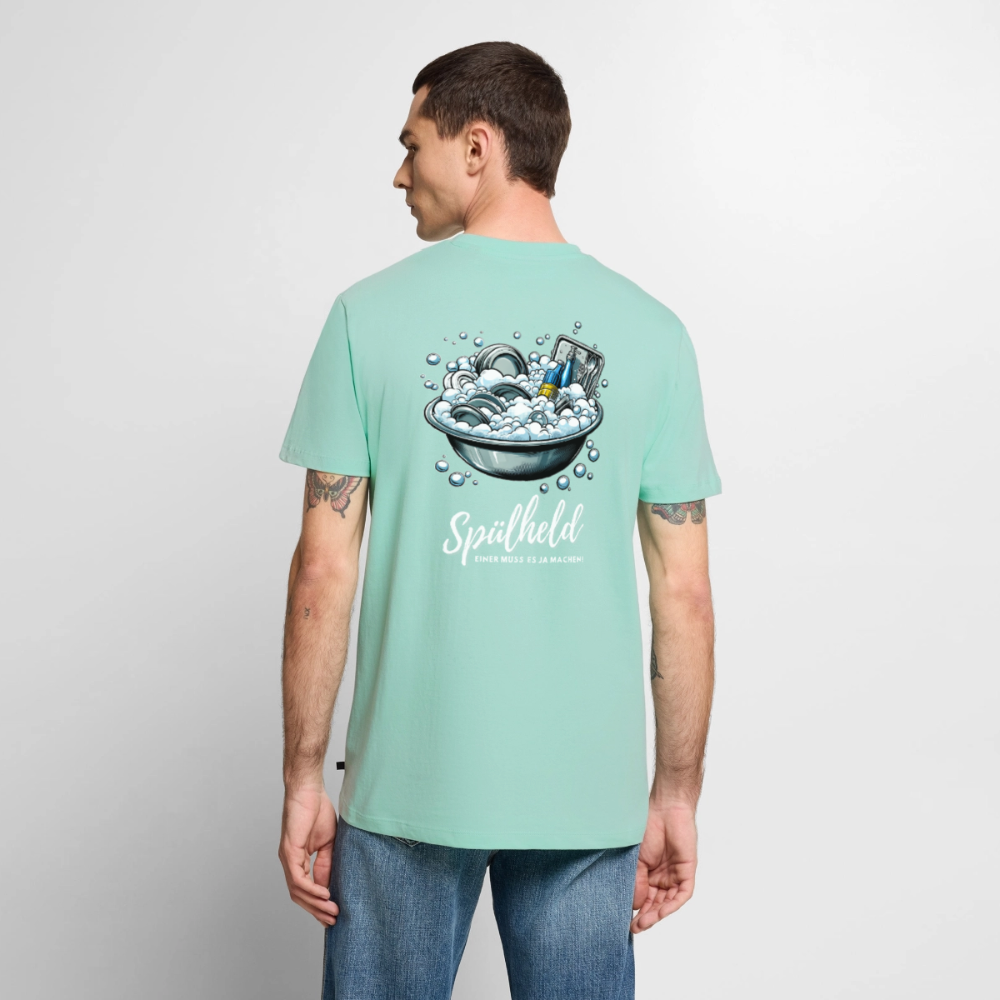 Camping Spülheld - Herren Camping T-Shirt - Mint