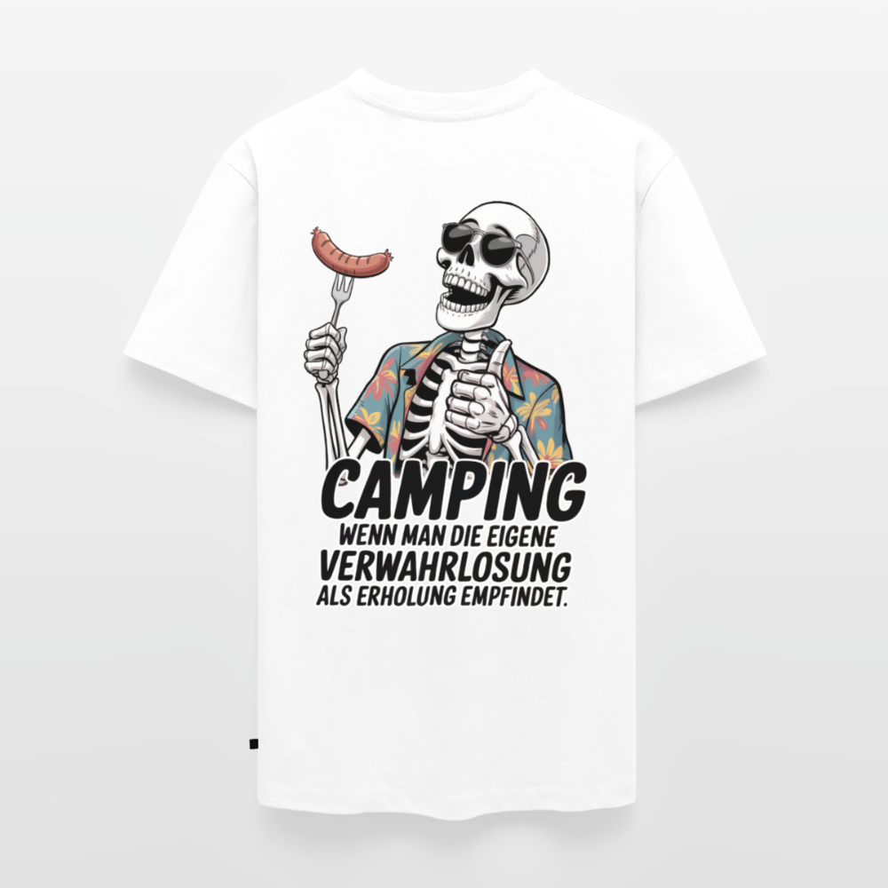 Camping Verwahrlosung - Herren Camping T-Shirt - Weiß