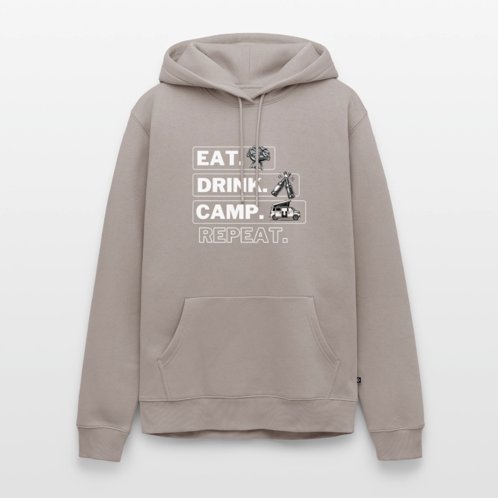Eat Drink Camp - Herren Camping Hoodie - Bulli - Taupe