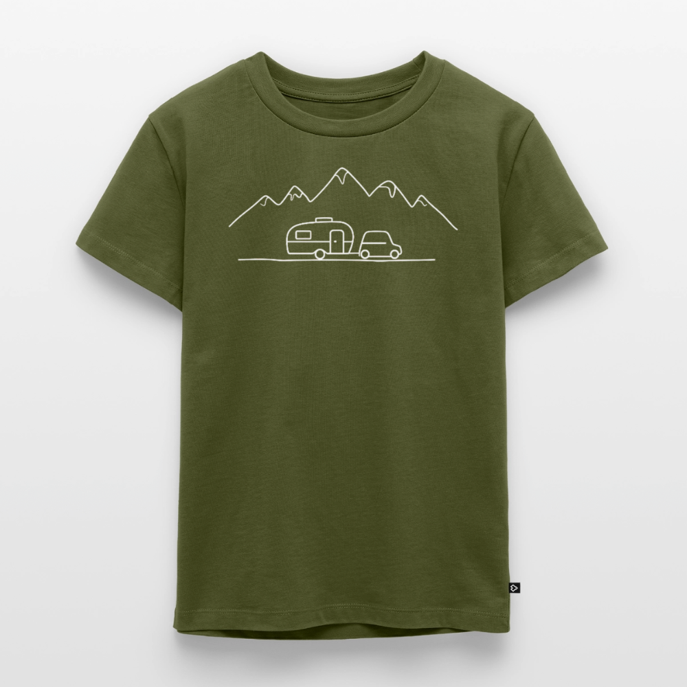 Keep it Simple - Kinder Camping T-Shirt - Khaki