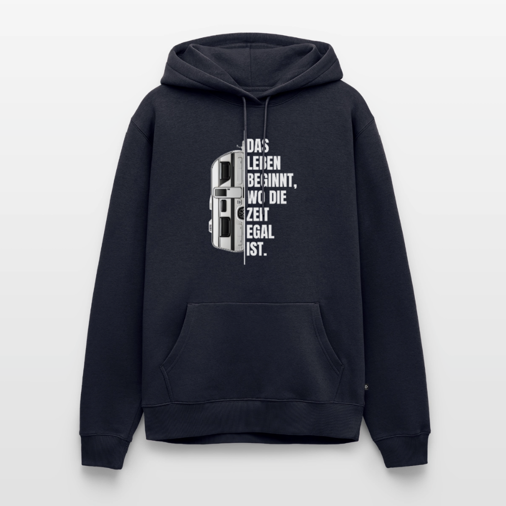Camping ist Zeitlos - Herren Camping Hoodie - Wohnwagen - Navy