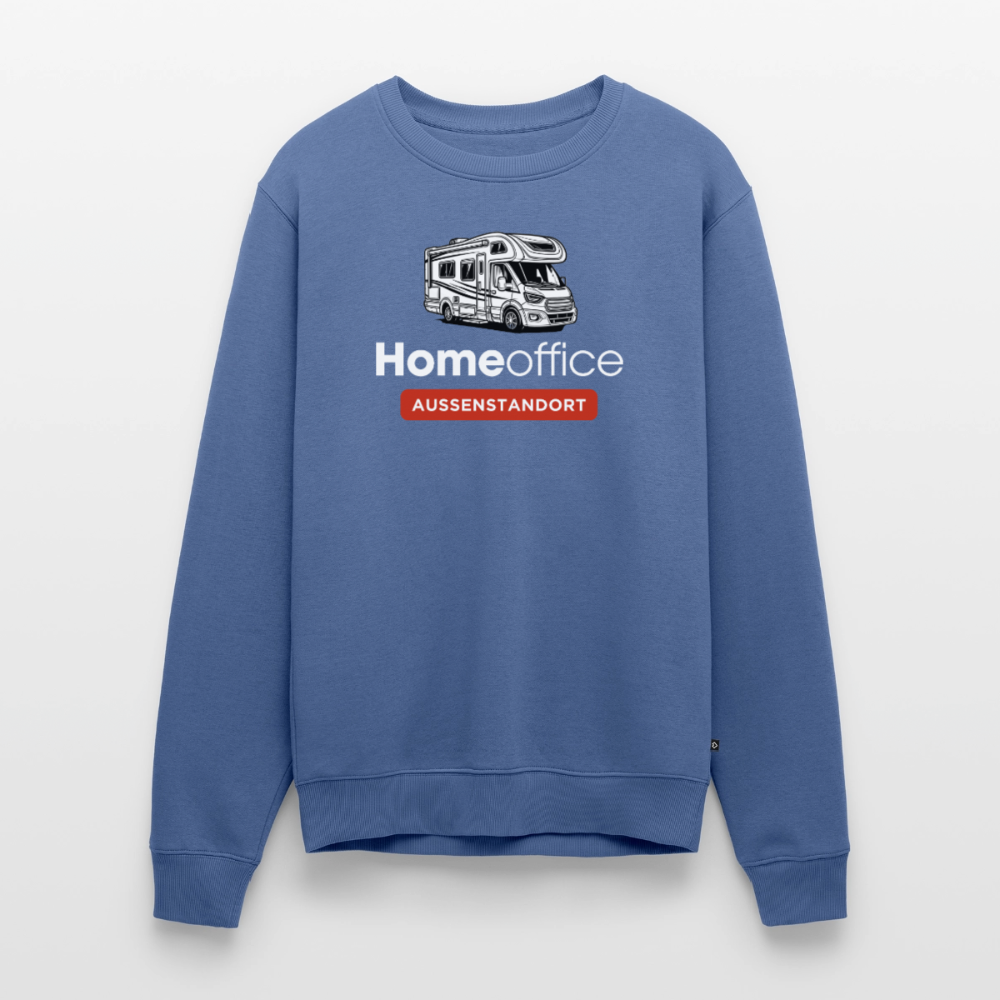 Wohnmobil Homeoffice - Herren Camping Sweatshirt - Taubenblau