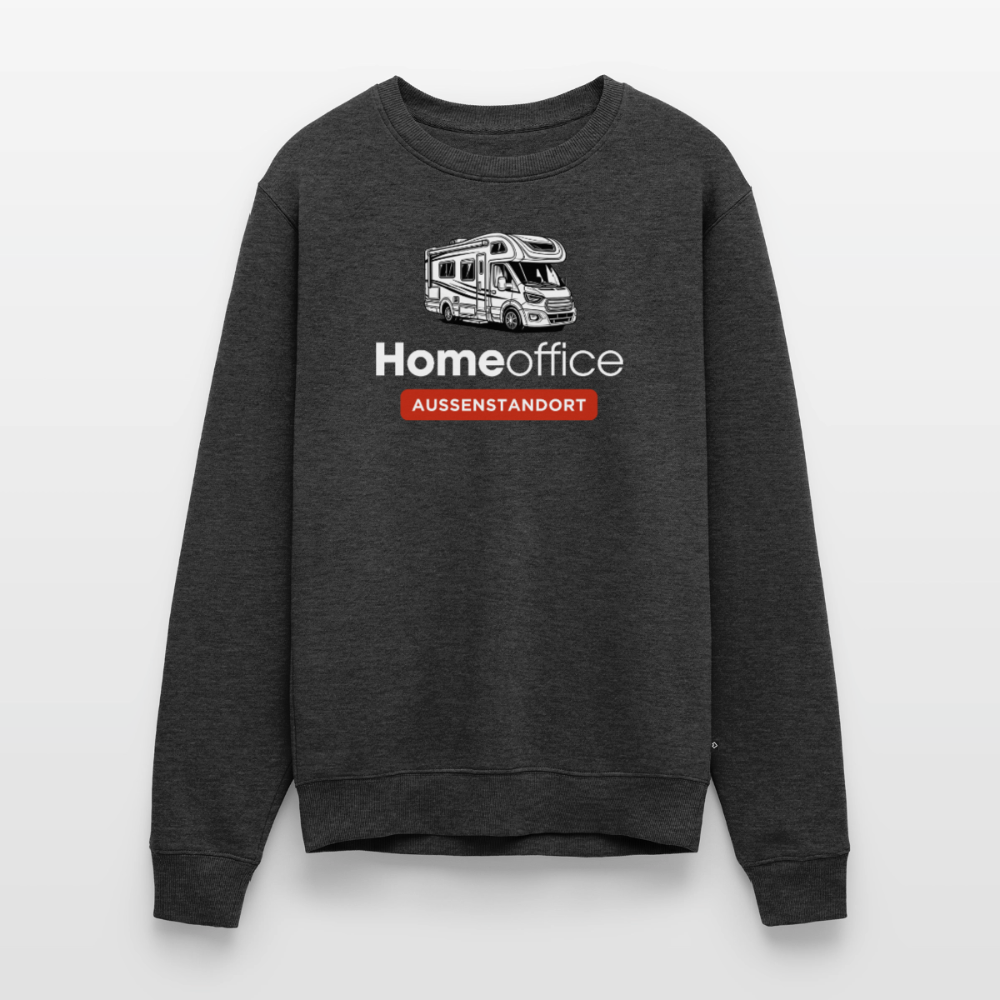 Wohnmobil Homeoffice - Herren Camping Sweatshirt - Anthrazit meliert