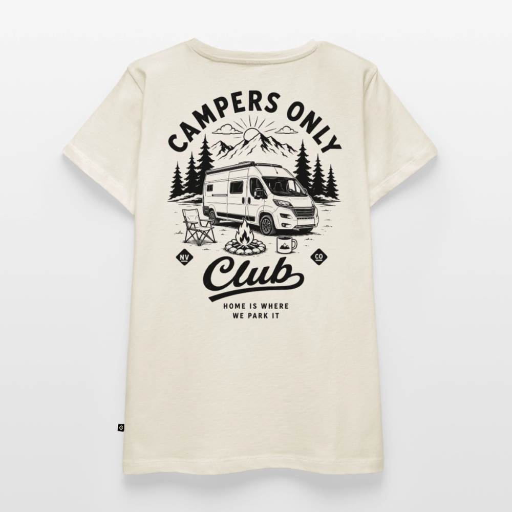Campers Only Club - Herren Camping T-Shirt - Van - Naturweiß