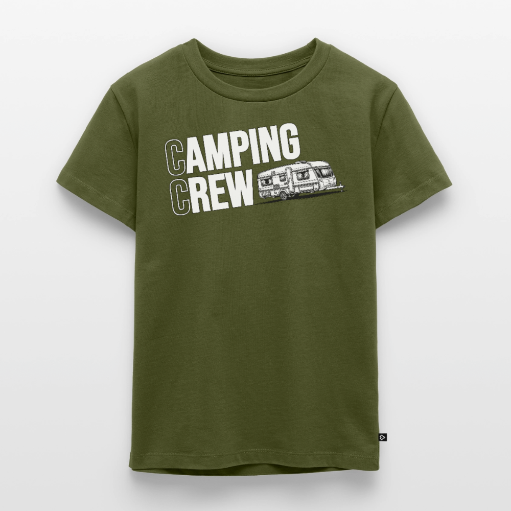 Wohnwagen Camping Crew - Kinder Camping T-Shirt - Khaki