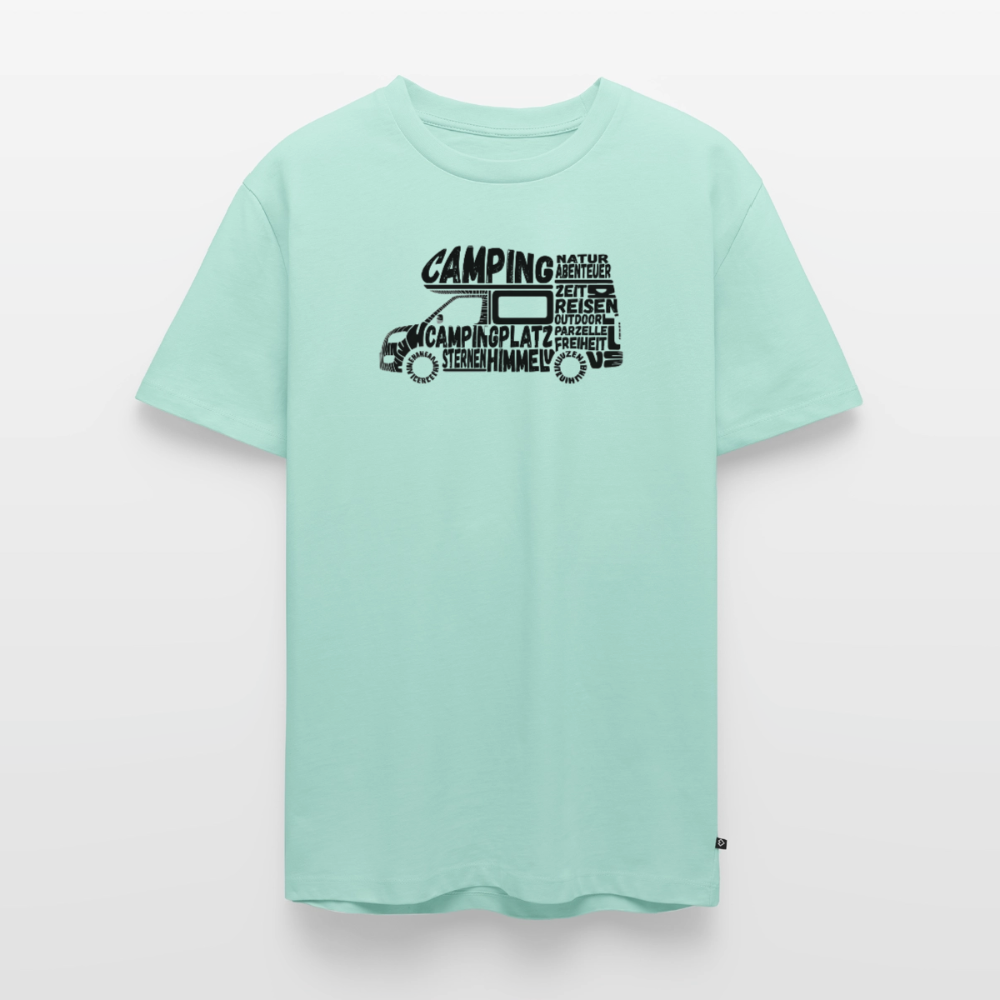 Camping Typografie - Herren Camping T-Shirt - Mint