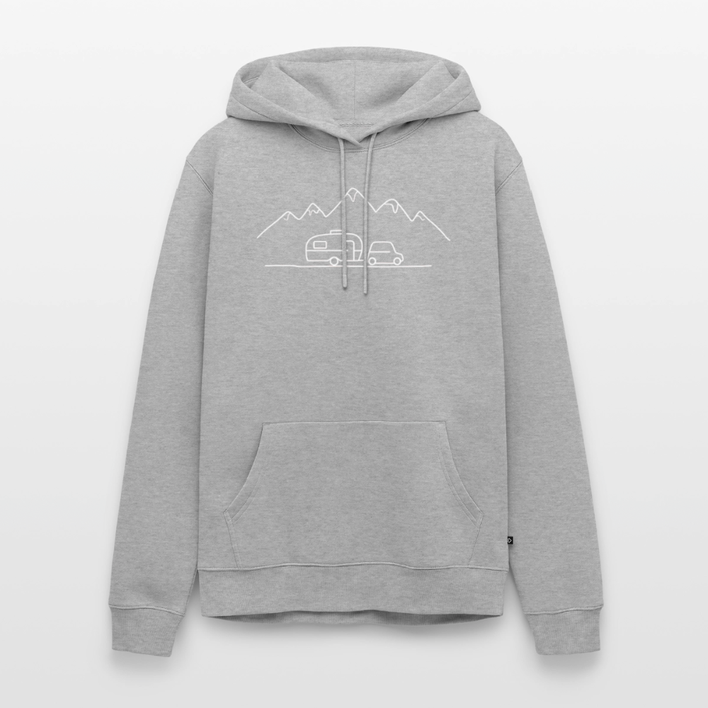 Keep it simple - Herren Camping Hoodie - Grau meliert