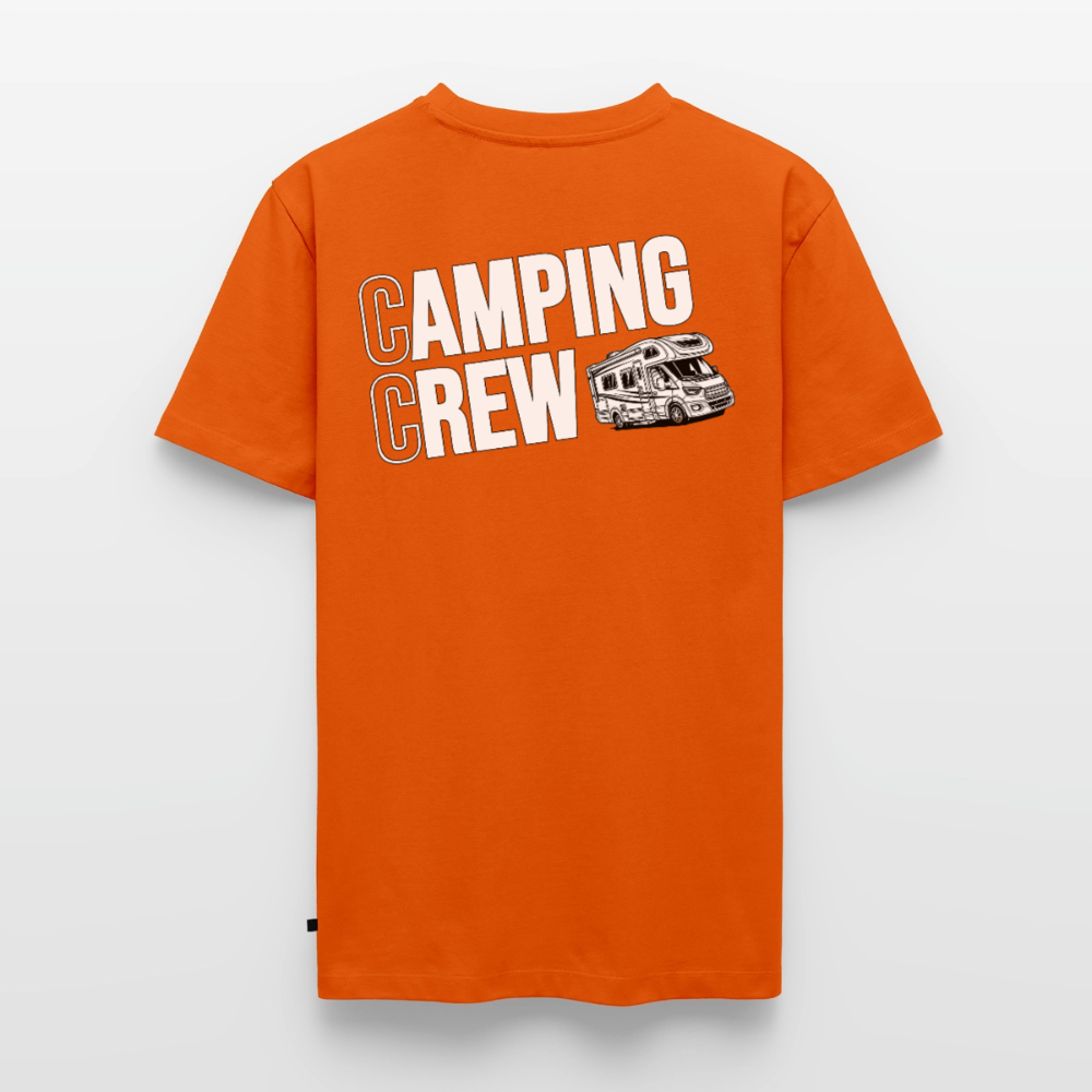 Wohnmobil Camping Crew - Herren Camping T-Shirt - Rückendruck - Orange
