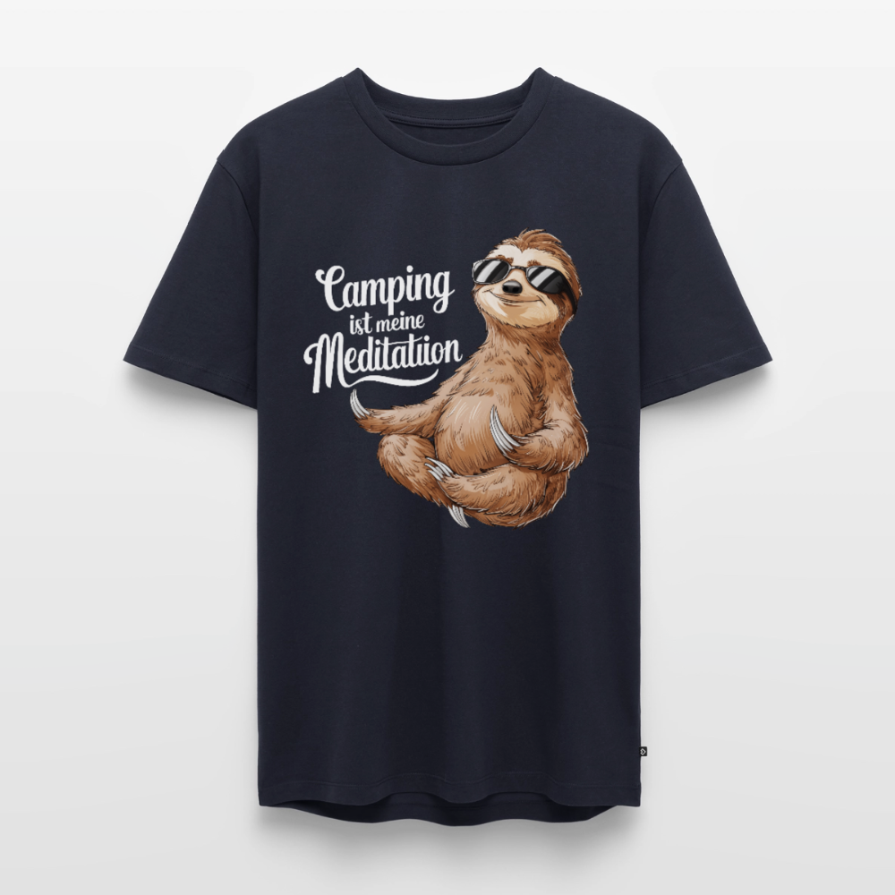 Camping ist Meditation - Herren Camping T-Shirt - Navy