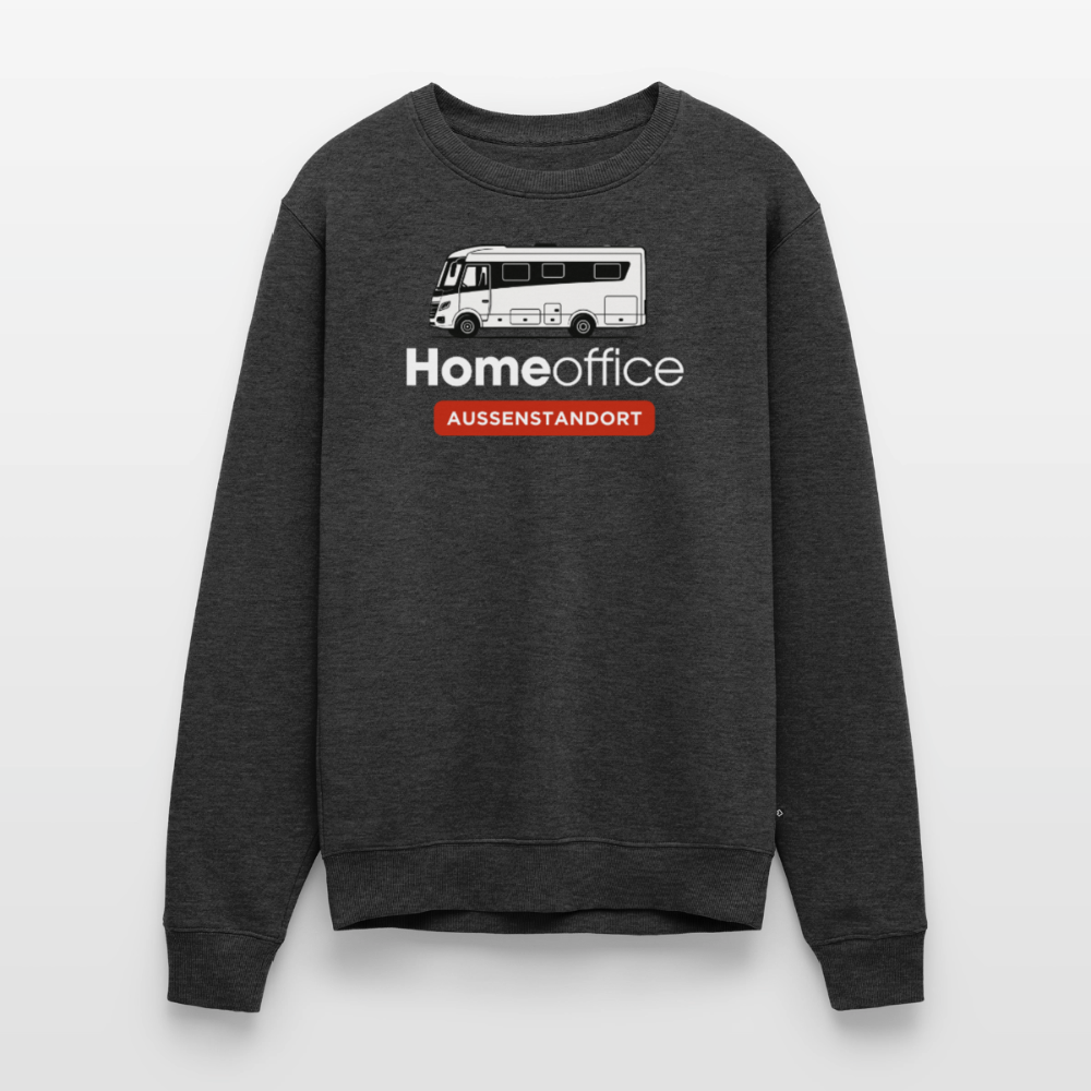Vollintegriert Homeoffice - Herren Camping Sweatshirt - Anthrazit meliert