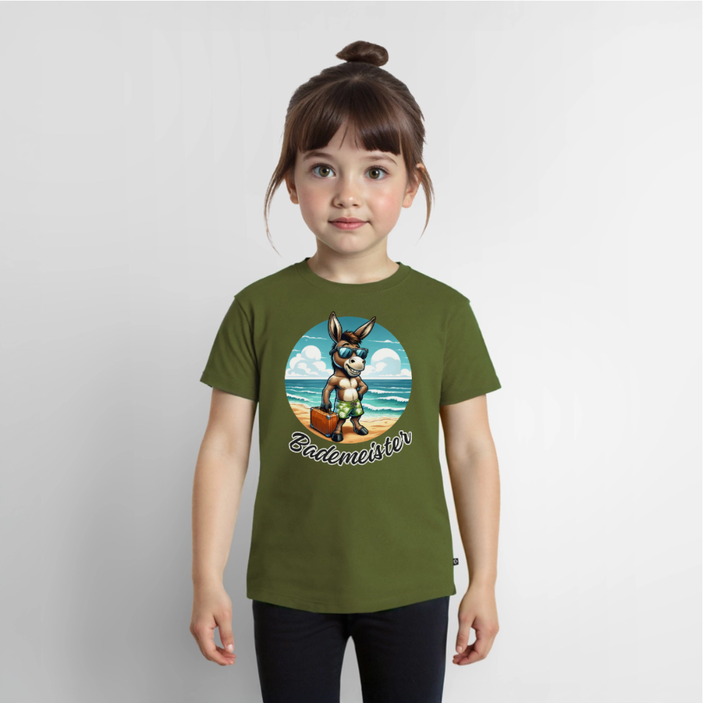 Bademeister - Kinder Camping T-Shirt - Khaki
