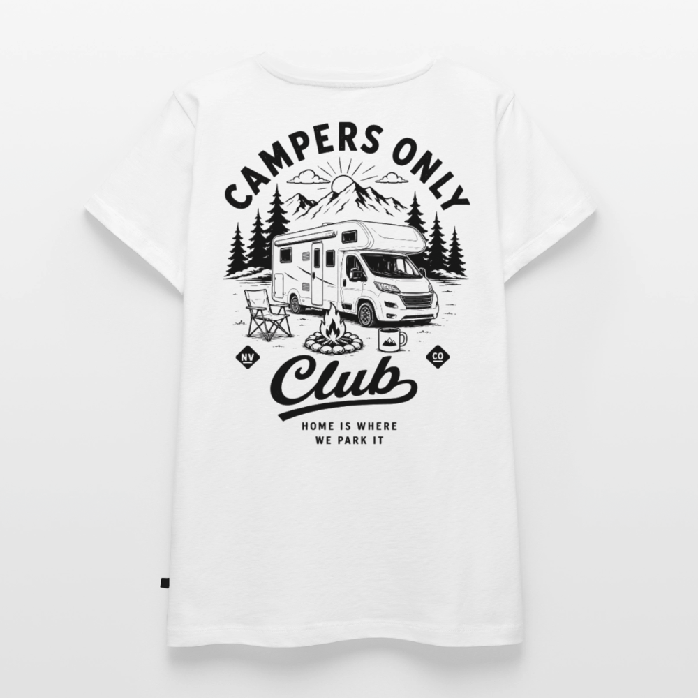 Campers Only Club - Herren Camping T-Shirt - Wohnmobil - Weiß