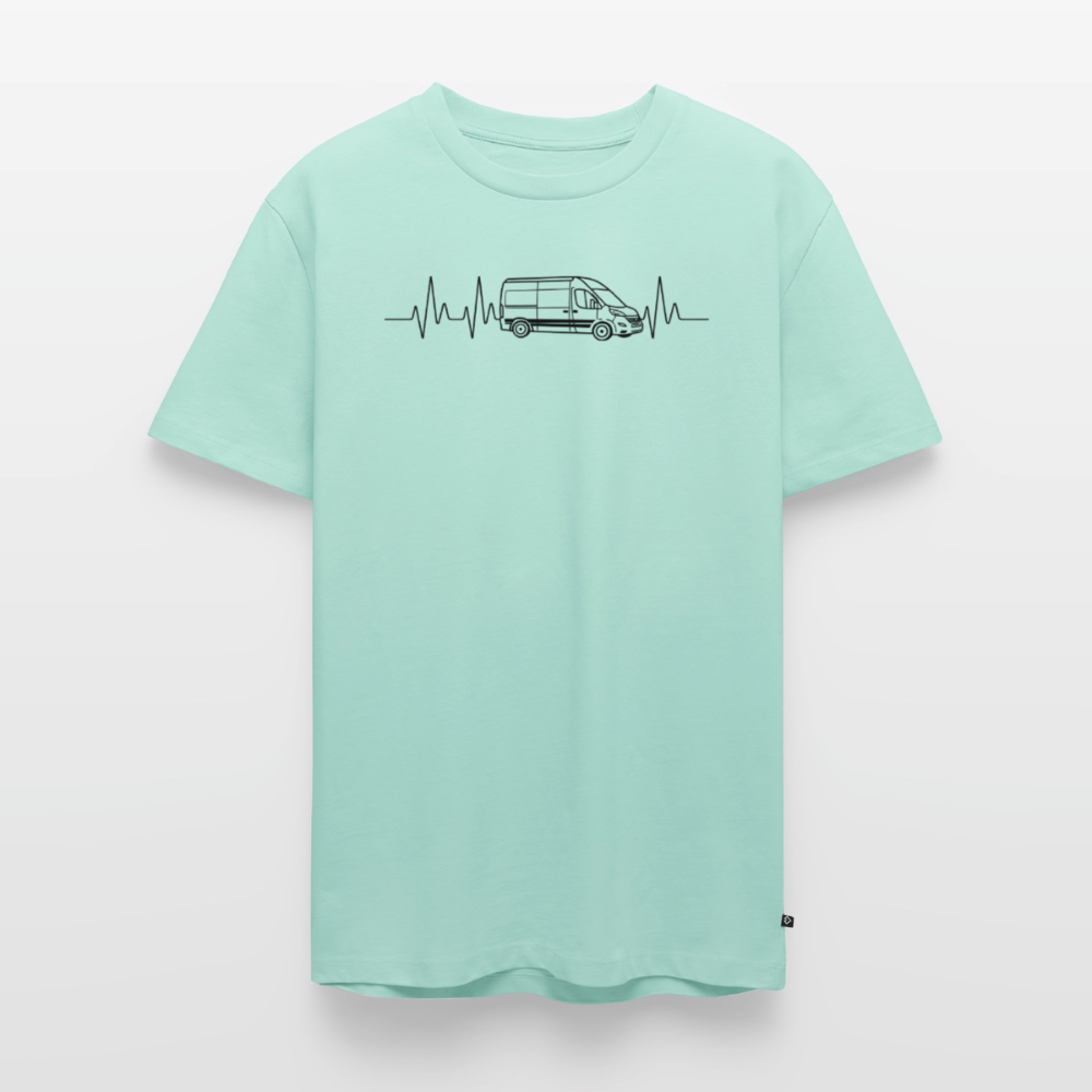 Herzschlag EKG Vanlife - Herren Camping T-Shirt - Mint