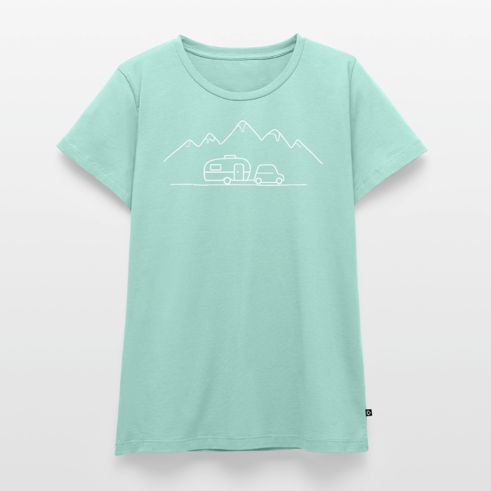 Keep it simple - Damen Camping T-Shirt - Mint