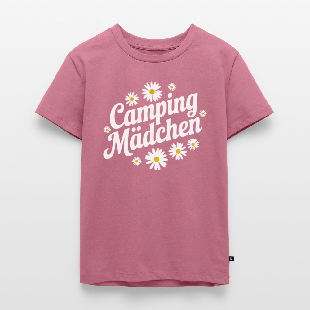 Camping Mädchen - Kinder Camping T-Shirt - Mauve