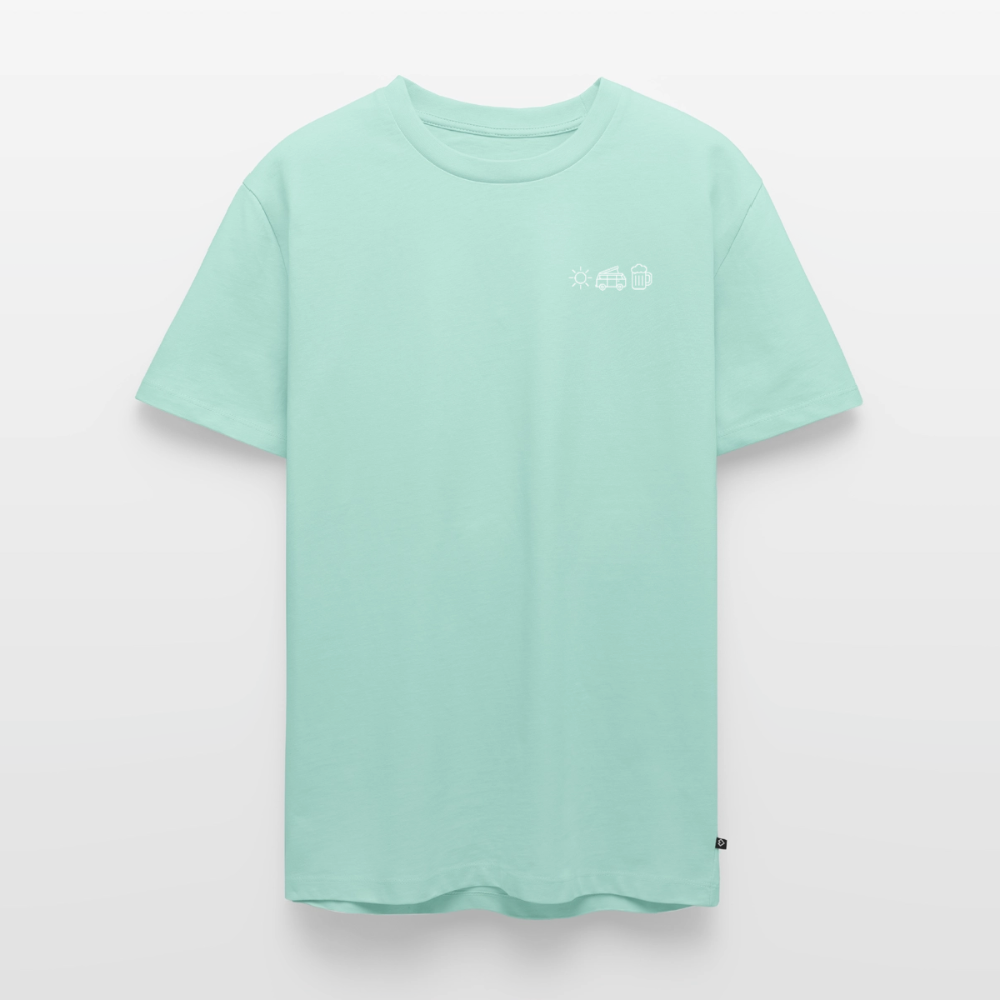 Sonne Bulli Bier - Herren Camping T-Shirt - Mint
