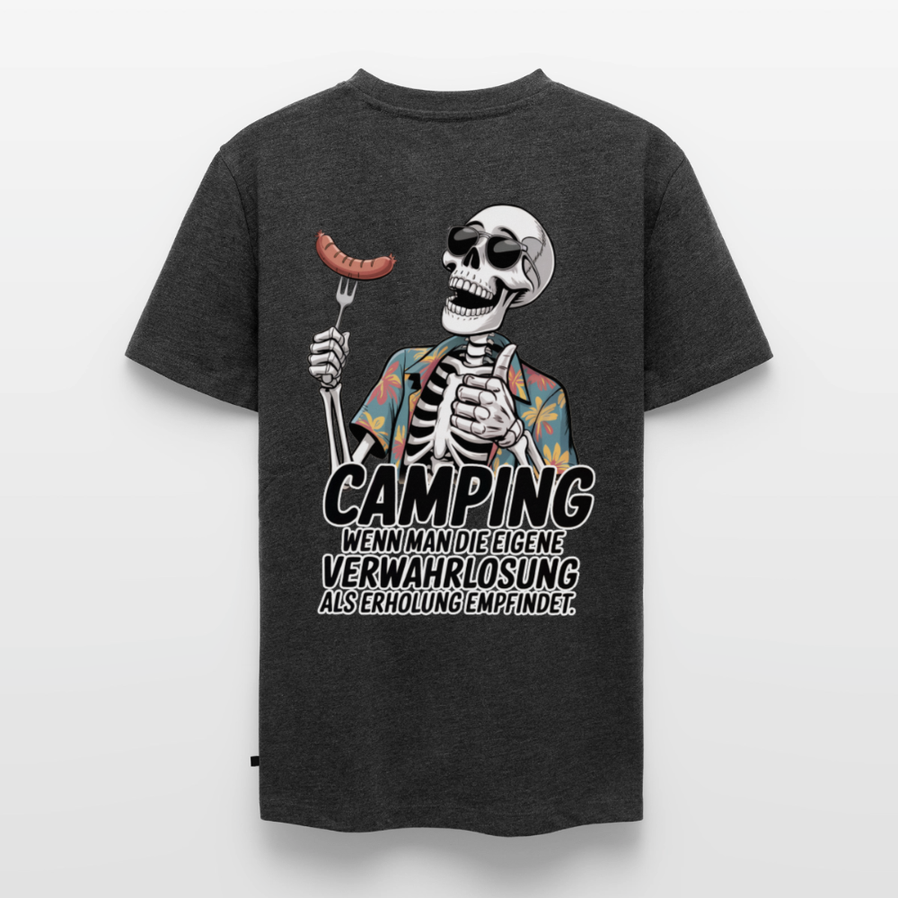 Camping Verwahrlosung - Herren Camping T-Shirt - Anthrazit meliert