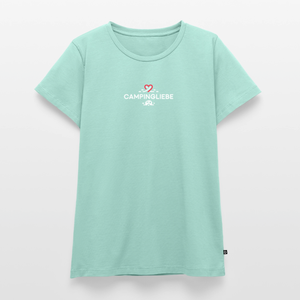Wohnwagen Campingliebe - Damen Camping T-Shirt - Mint