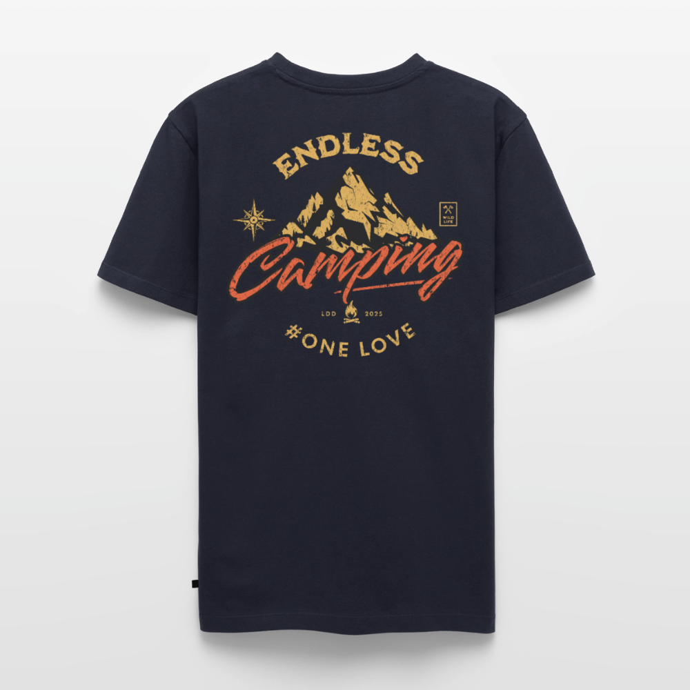 Endless Camping - Herren Camping T-Shirt - Navy