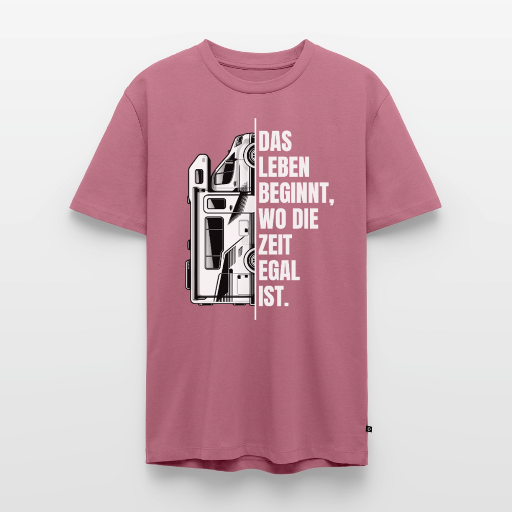 Camping ist Zeitlos - Herren Camping T-Shirt - Wohnmobil - Mauve