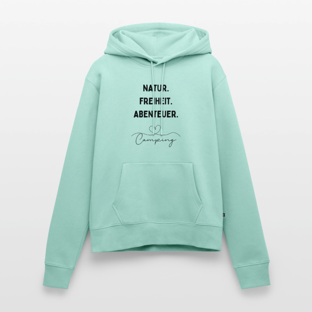 Natur Freiheit Abenteuer - Damen Camping Hoodie - Mint