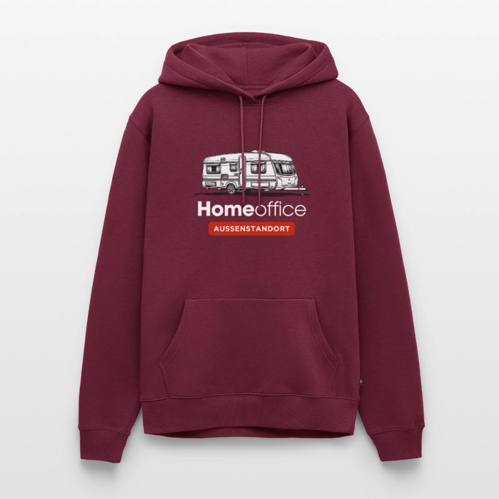 Wohnwagen Homeoffice - Herren Camping Hoodie - Burgunderrot