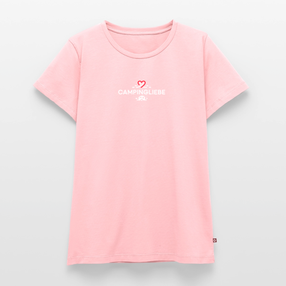 Wohnwagen Campingliebe - Damen Camping T-Shirt - Rosa