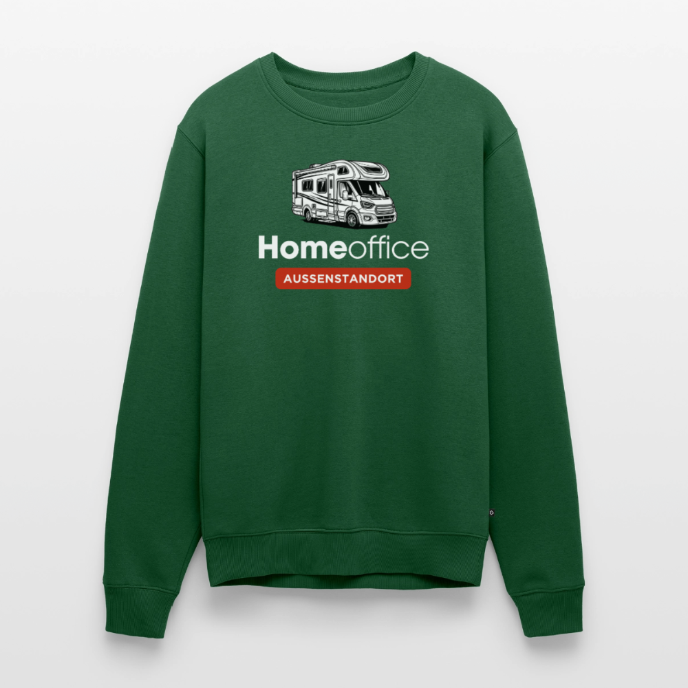 Wohnmobil Homeoffice - Herren Camping Sweatshirt - Flaschengrün
