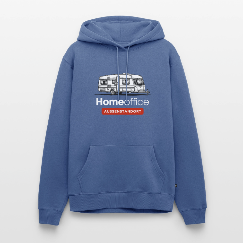 Wohnwagen Homeoffice - Herren Camping Hoodie - Taubenblau