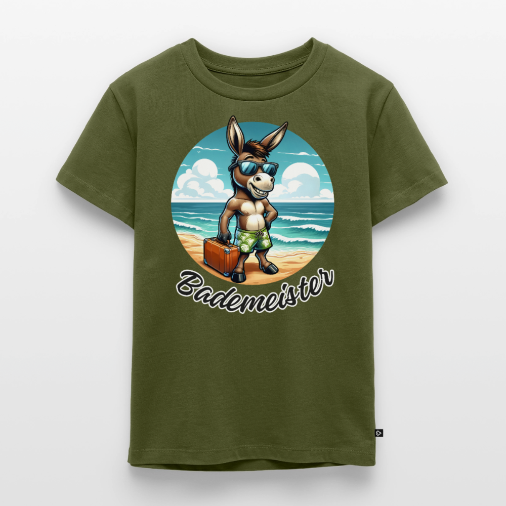 Bademeister - Kinder Camping T-Shirt - Khaki