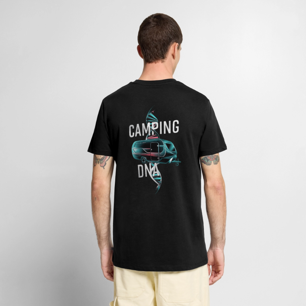 Wohnwagen Camping DNA - Herren Camping T-Shirt - Schwarz