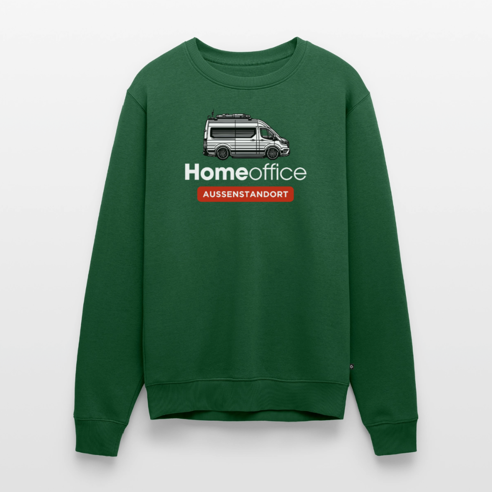 Vanlife Homeoffice - Herren Camping Sweatshirt - Flaschengrün