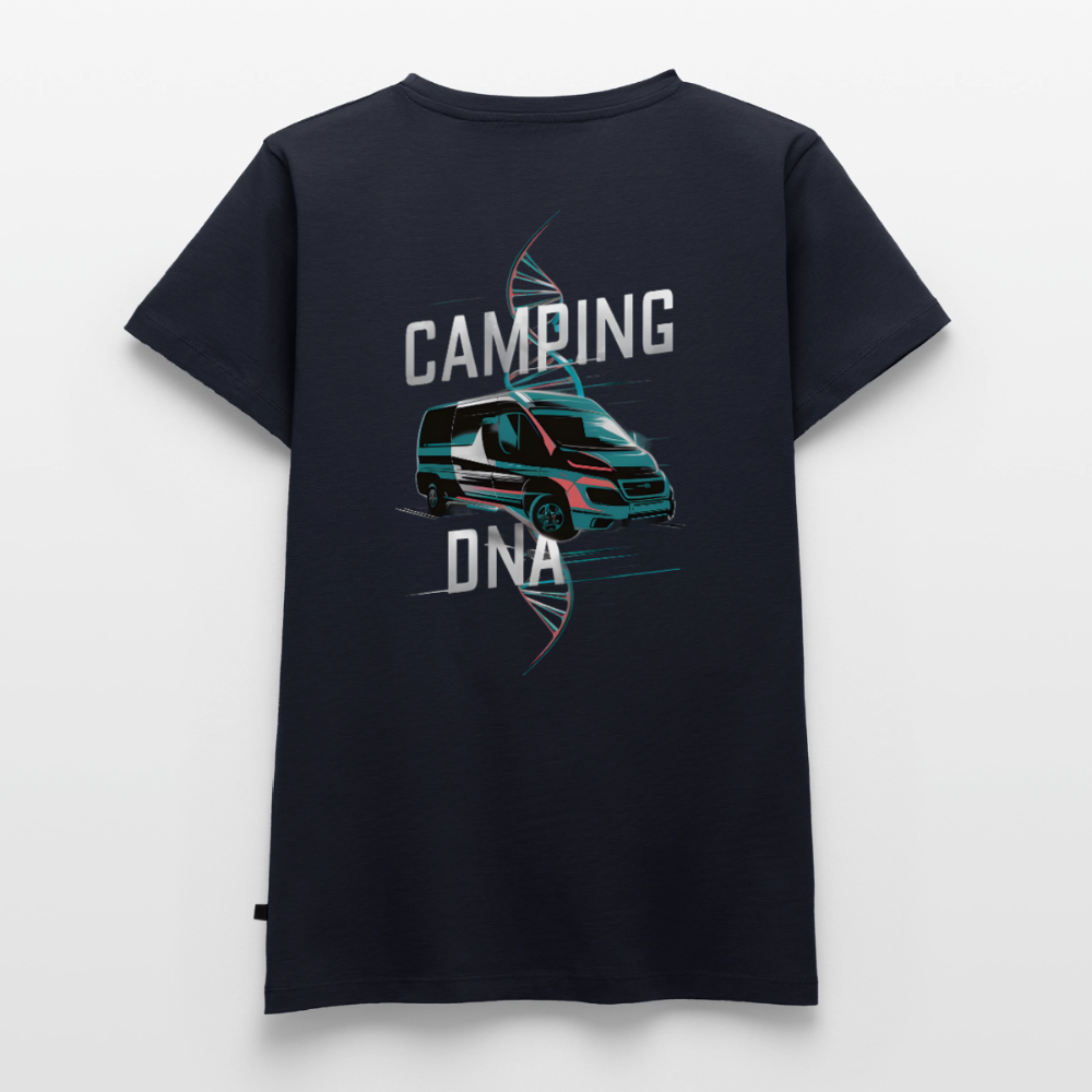 Vanlife DNA - Damen Camping T-Shirt - Navy