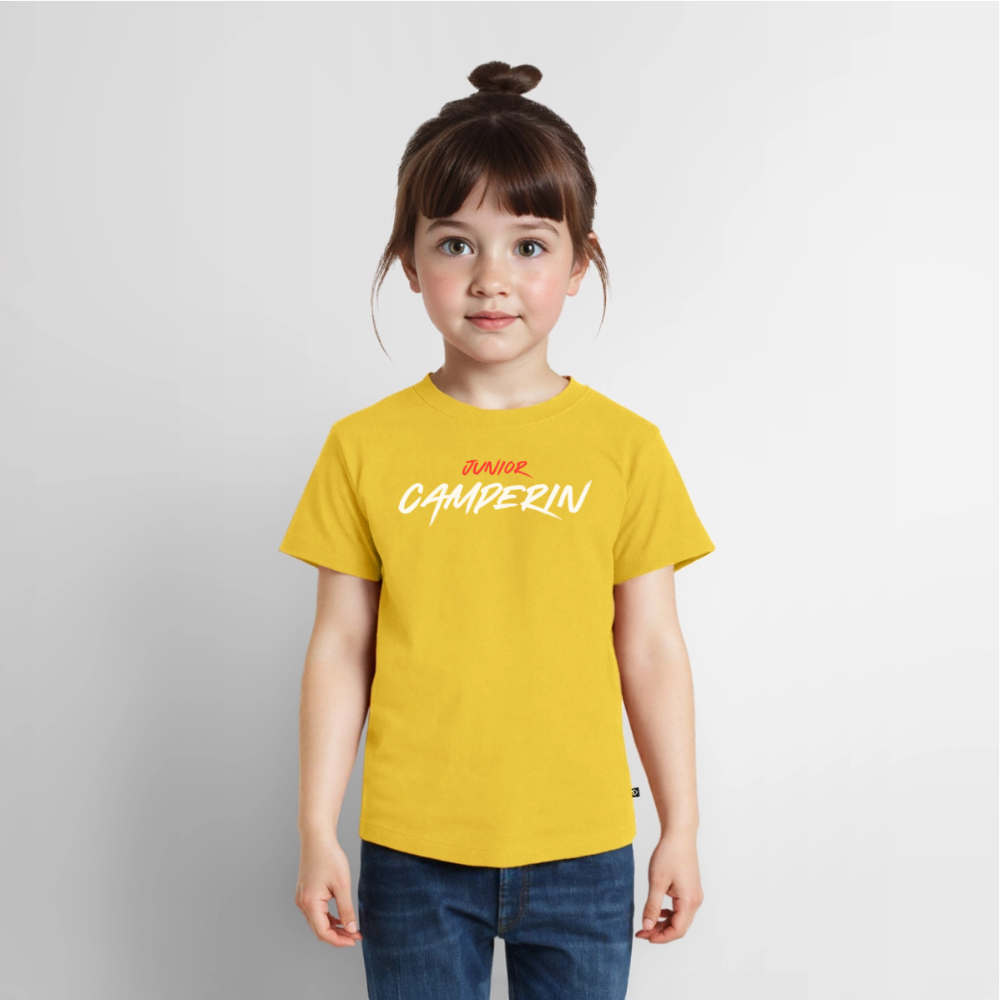 Junior Camperin - Kinder Camping T-Shirt - Sonnengelb