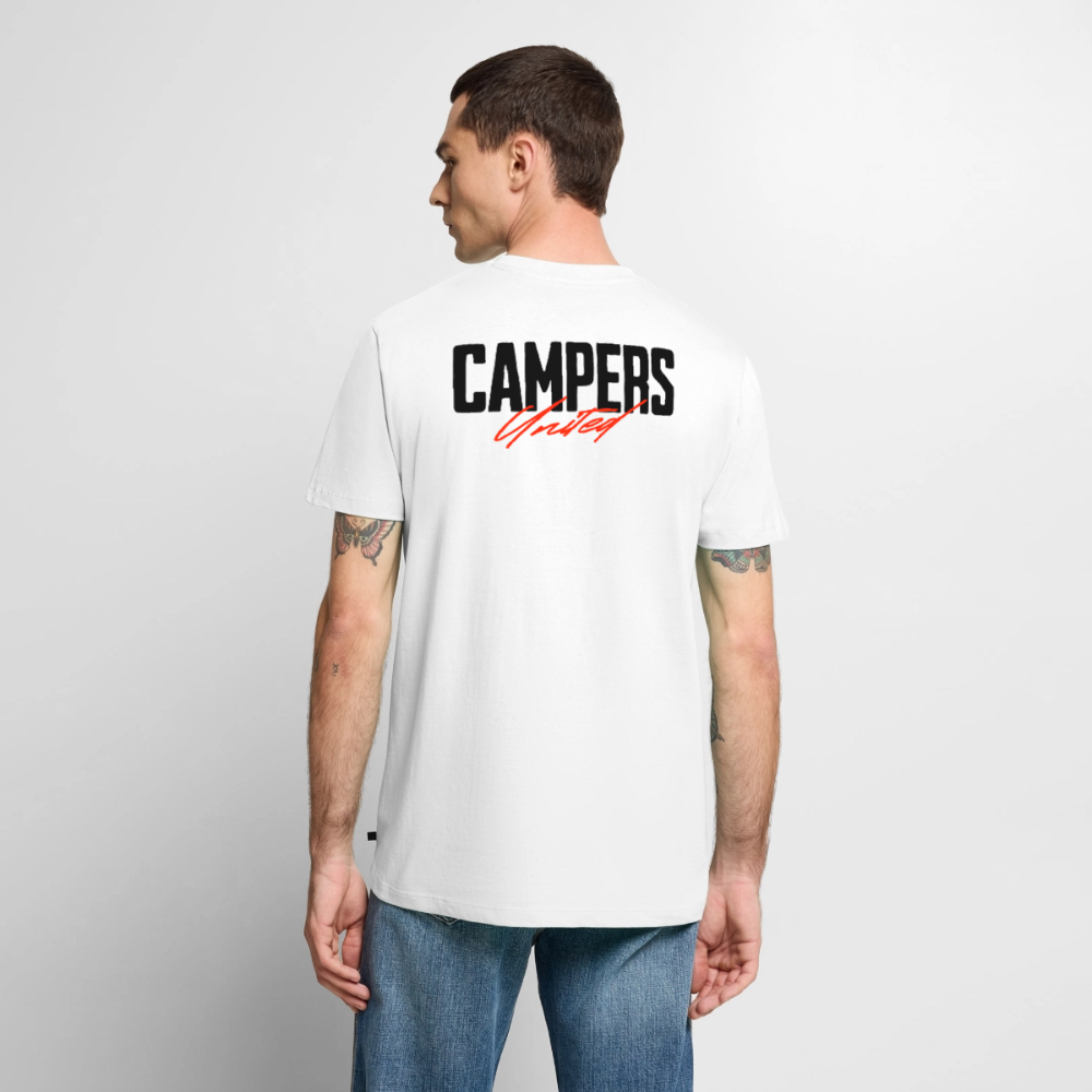 Campers United - Herren Camping T-Shirt - Weiß