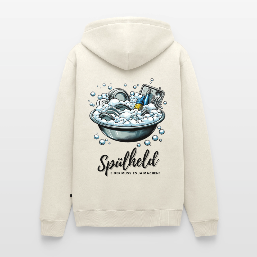 Camping Spülheld - Herren Camping Hoodie - Naturweiß