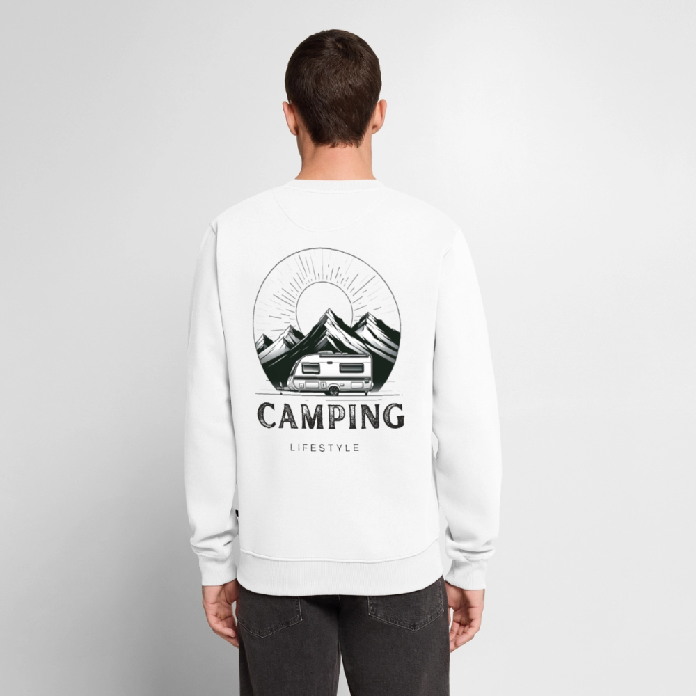 Camping Lifestyle - Herren Camping Sweatshirt - Weiß