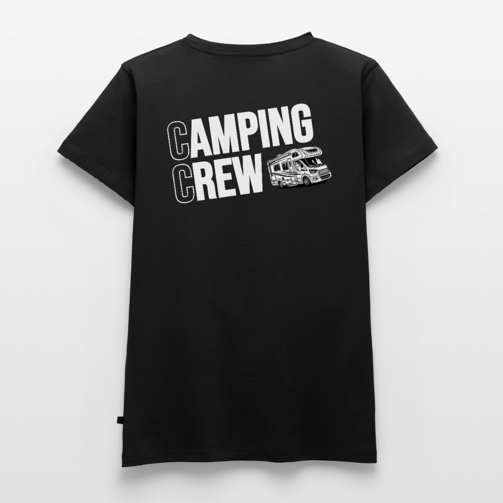 Wohnmobil Camping Crew - Damen Camping T-Shirt - Schwarz