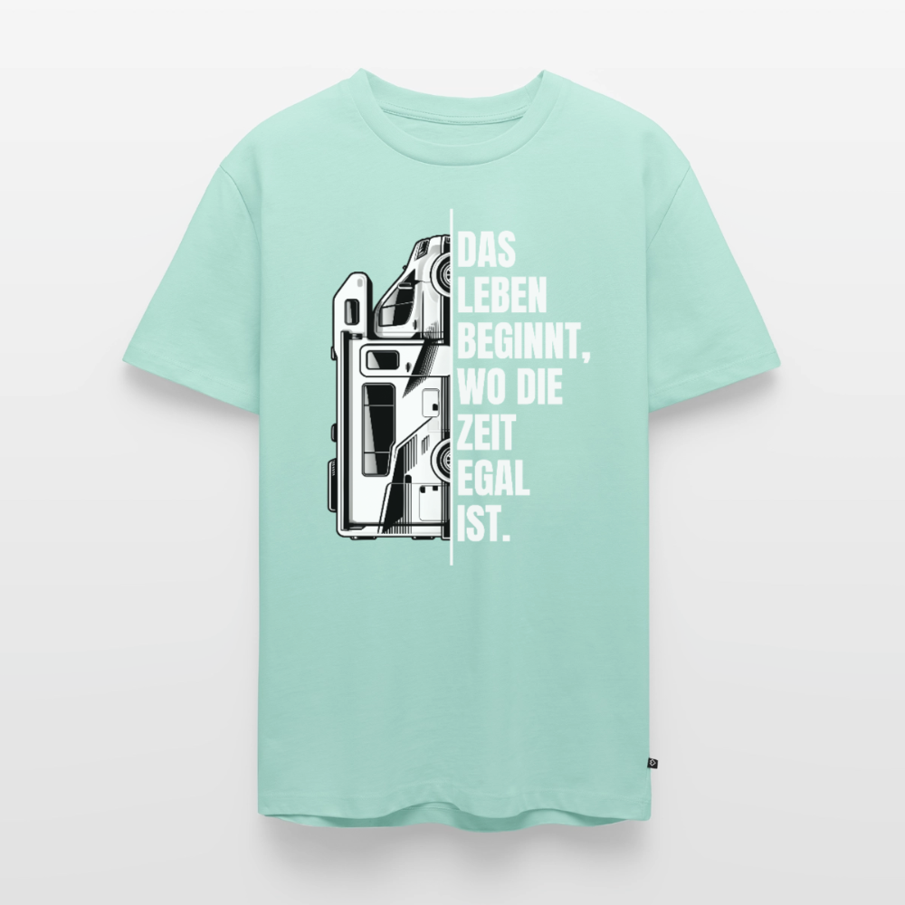 Camping ist Zeitlos - Herren Camping T-Shirt - Wohnmobil - Mint