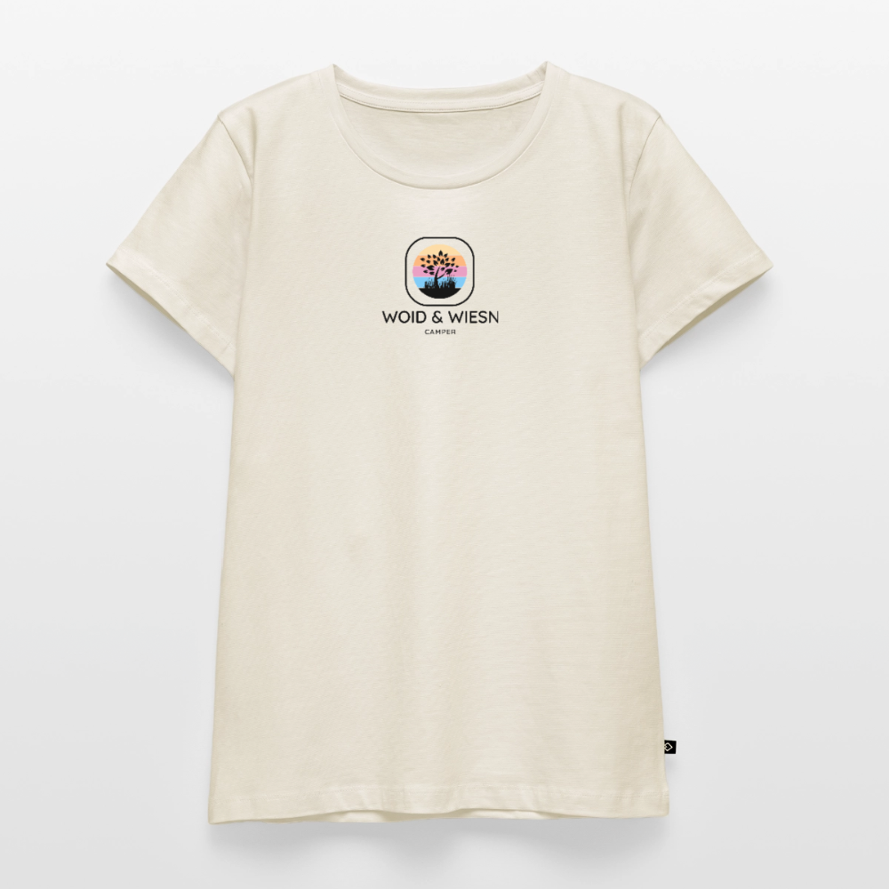 Woid & Wiesn Camper - Damen Camping Hoodie - Naturweiß