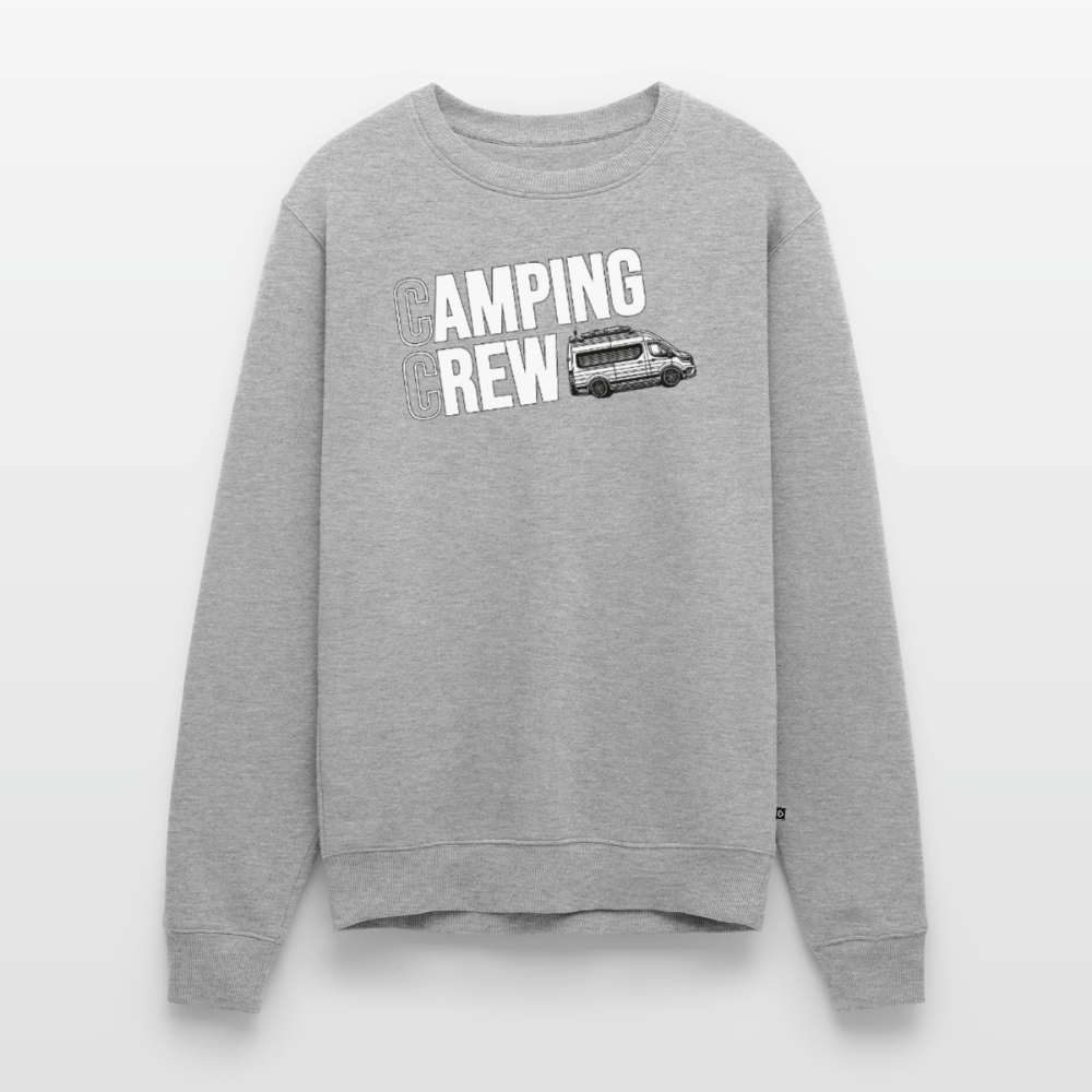 Vanlife Camping Crew - Herren Camping Sweatshirt - Grau meliert