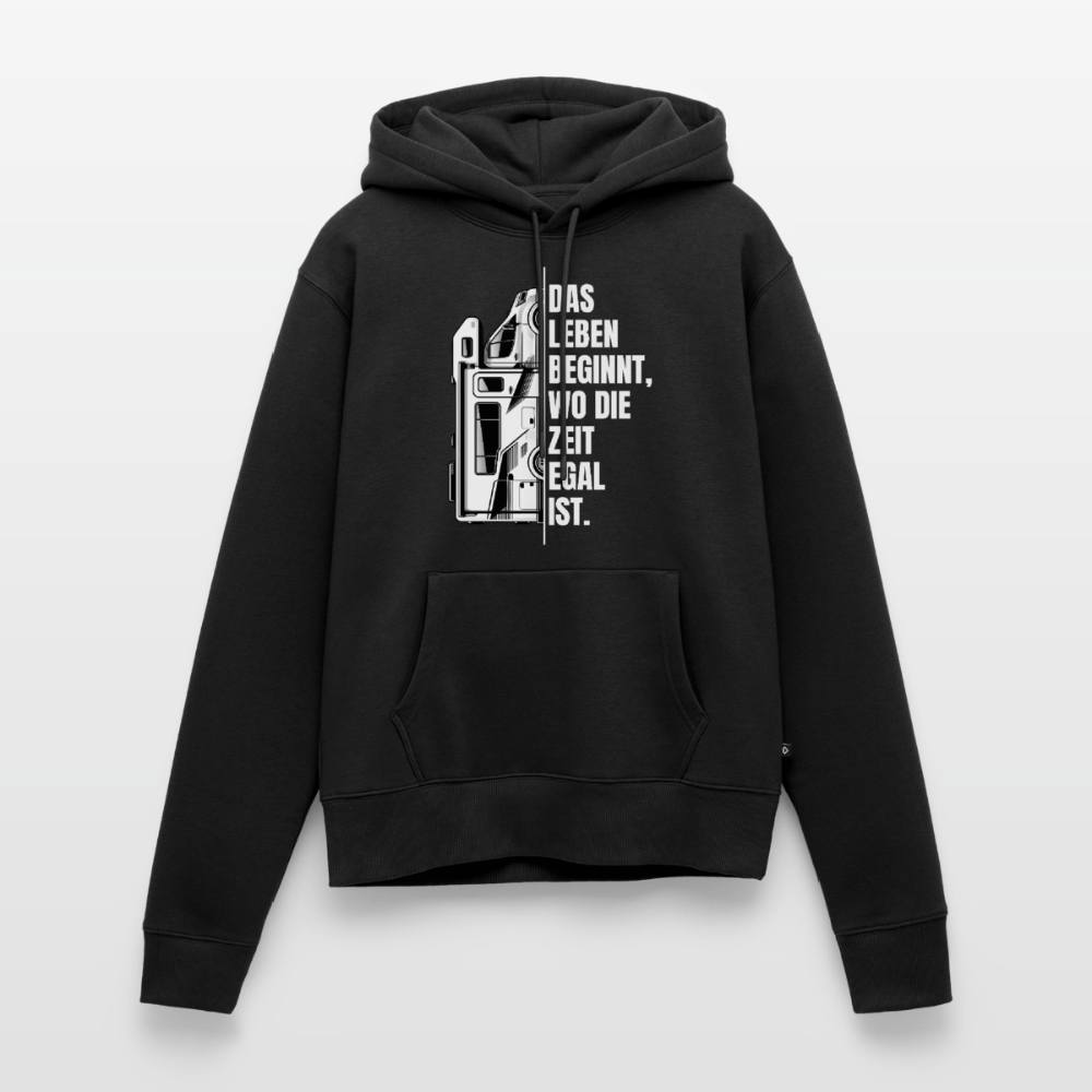 SPOD - Camping ist Zeitlos - Damen Camping Hoodie - Wohnmobil - Schwarz
