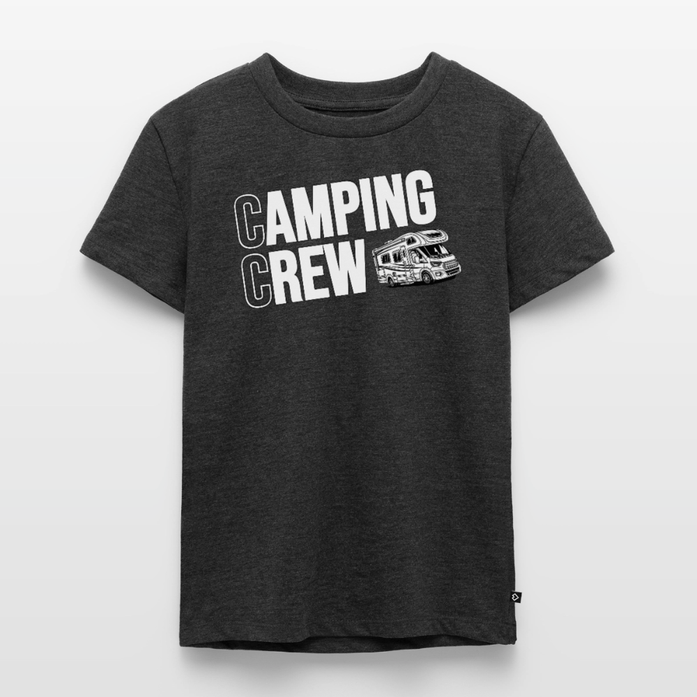 Wohnmobil Camping Crew - Kinder Camping T-Shirt - Anthrazit meliert