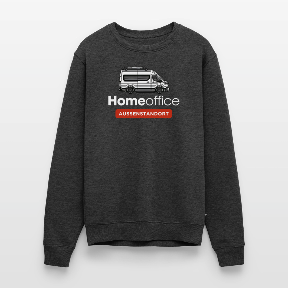 Vanlife Homeoffice - Herren Camping Sweatshirt - Anthrazit meliert
