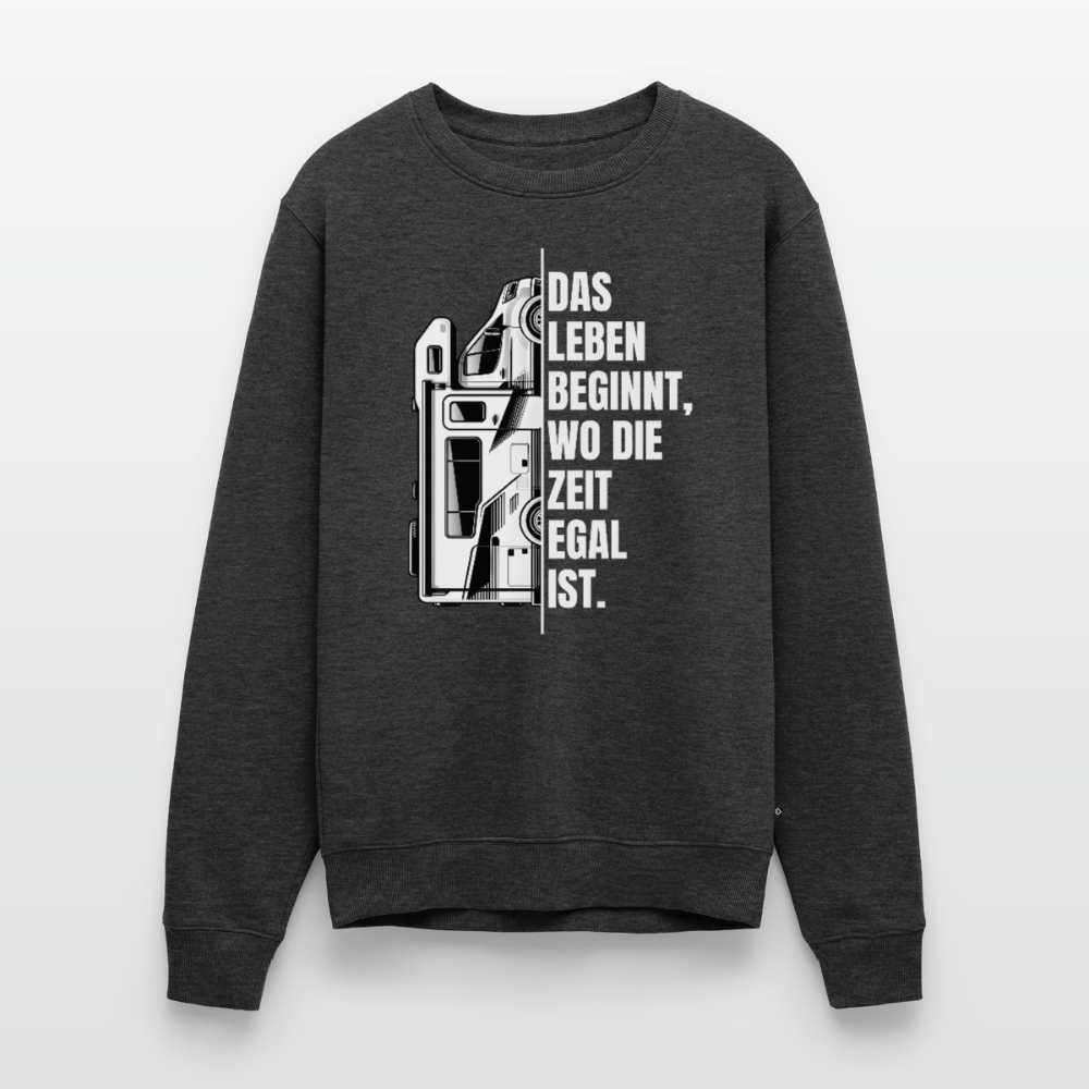 Camping ist Zeitlos - Herren Camping Sweatshirt - Vanlife - Anthrazit meliert