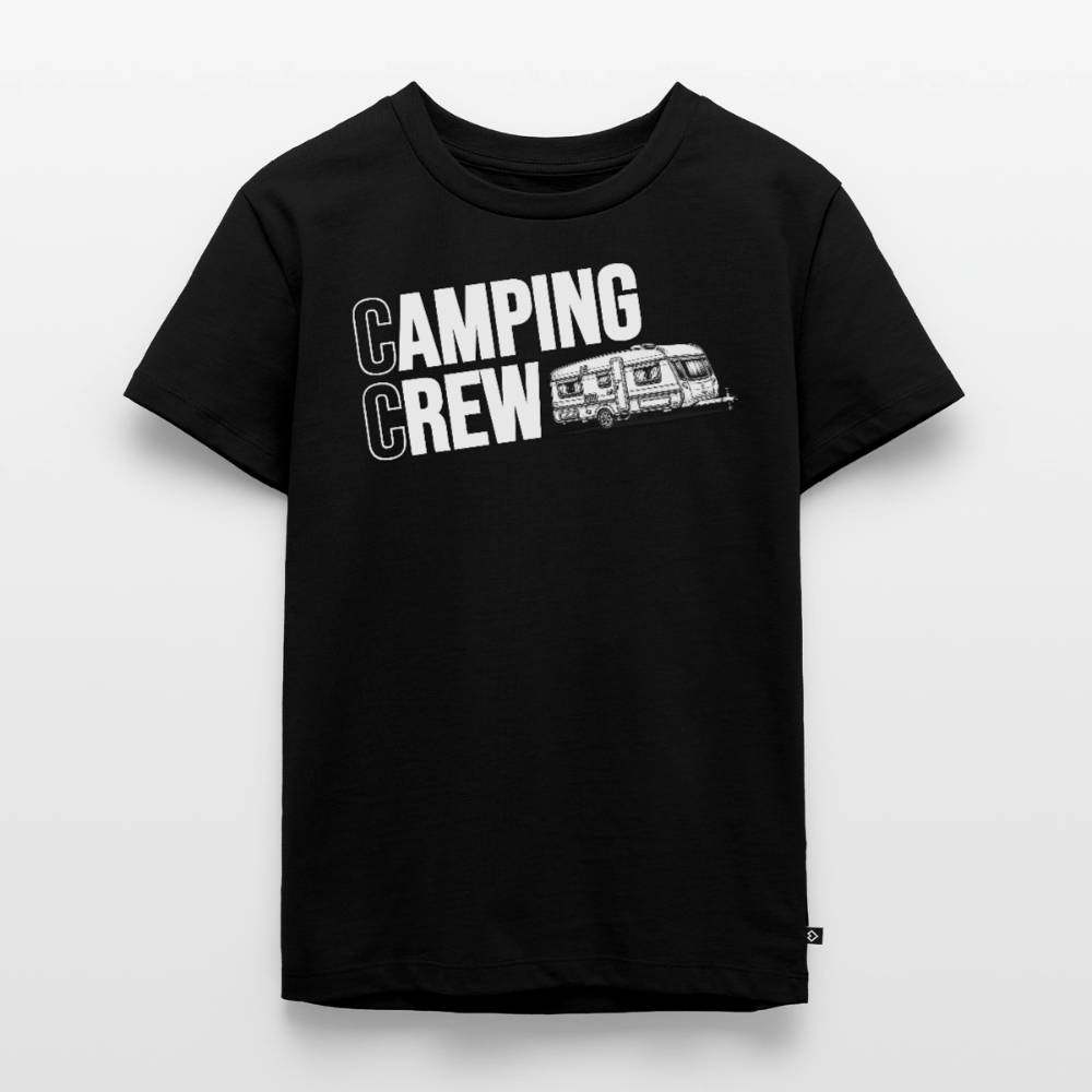Wohnwagen Camping Crew - Kinder Camping T-Shirt - Schwarz